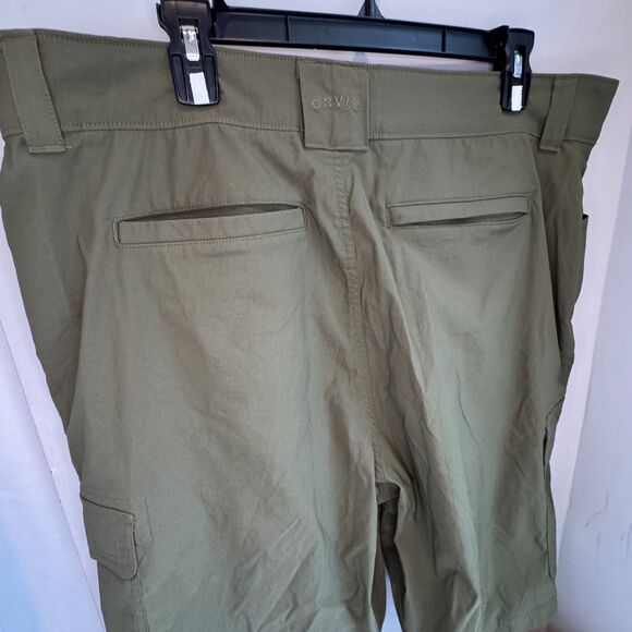 Orvis Men’s Size 40 Cargo Fishing Shorts Green Khaki Comfort Waistband Outdoor - Picture 6 of 11